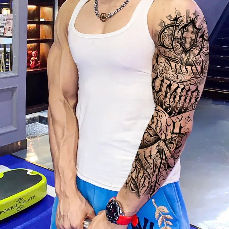 Tatuagem Temporária de Braço Inteiro