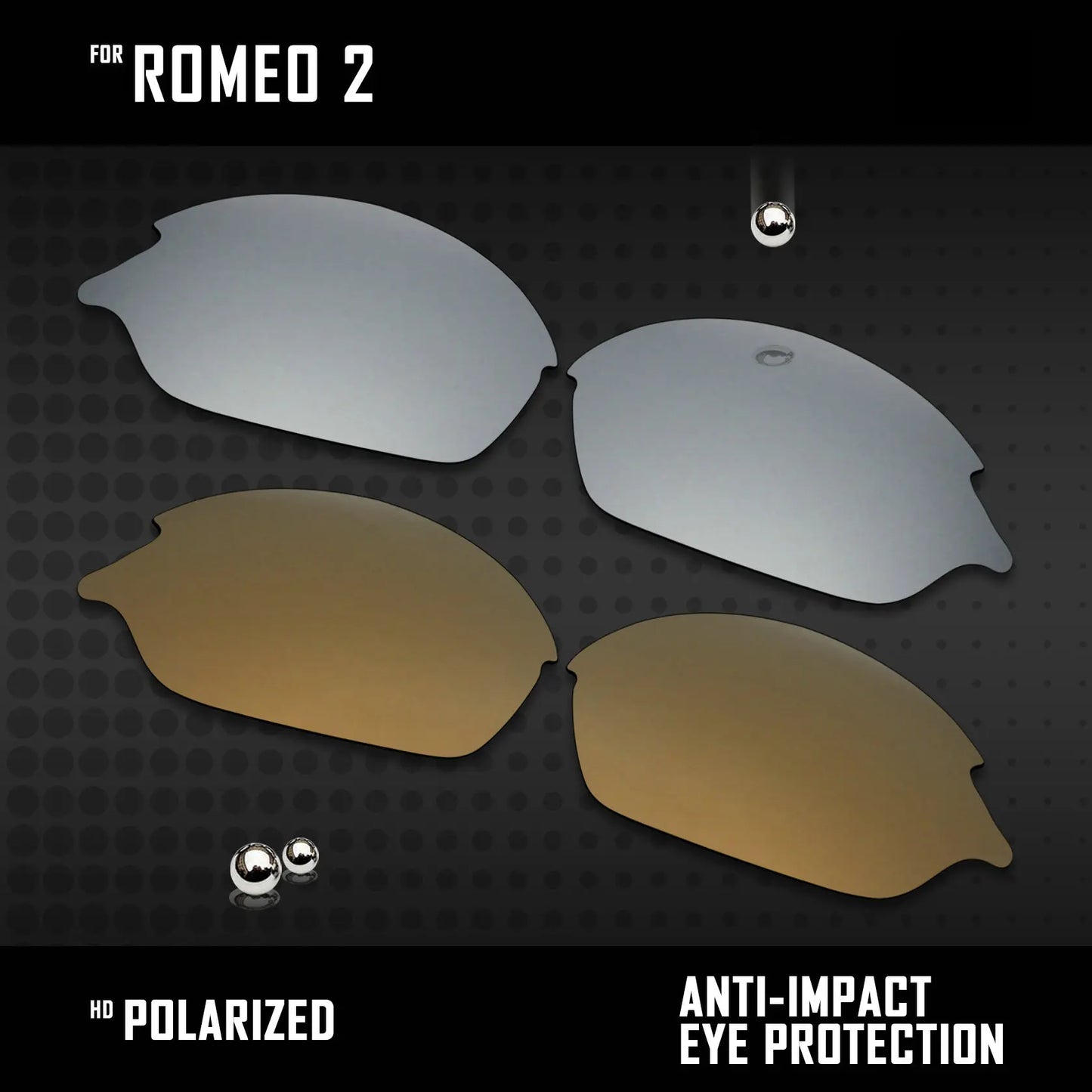 Lentes substituição replace Romeo 2