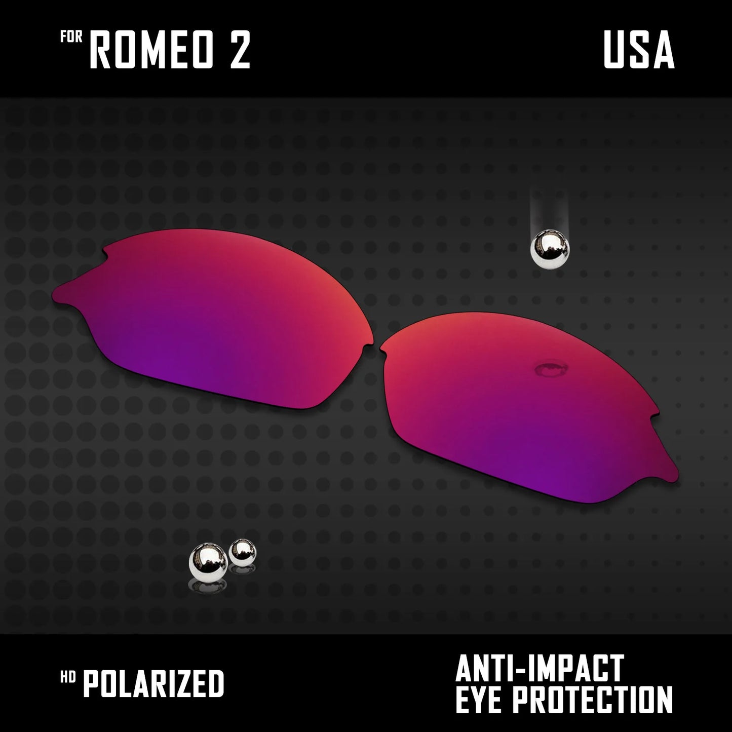 Lentes substituição replace Romeo 2
