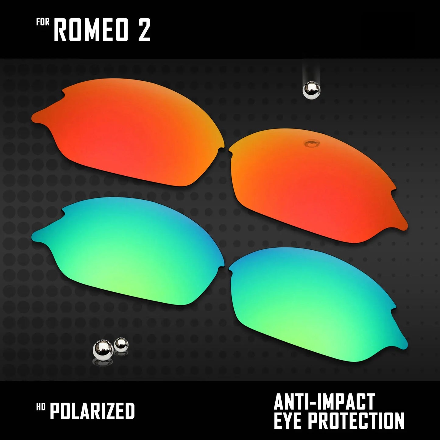 Lentes substituição replace Romeo 2