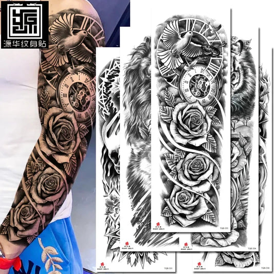 Tatuagem Temporária de Braço Inteiro