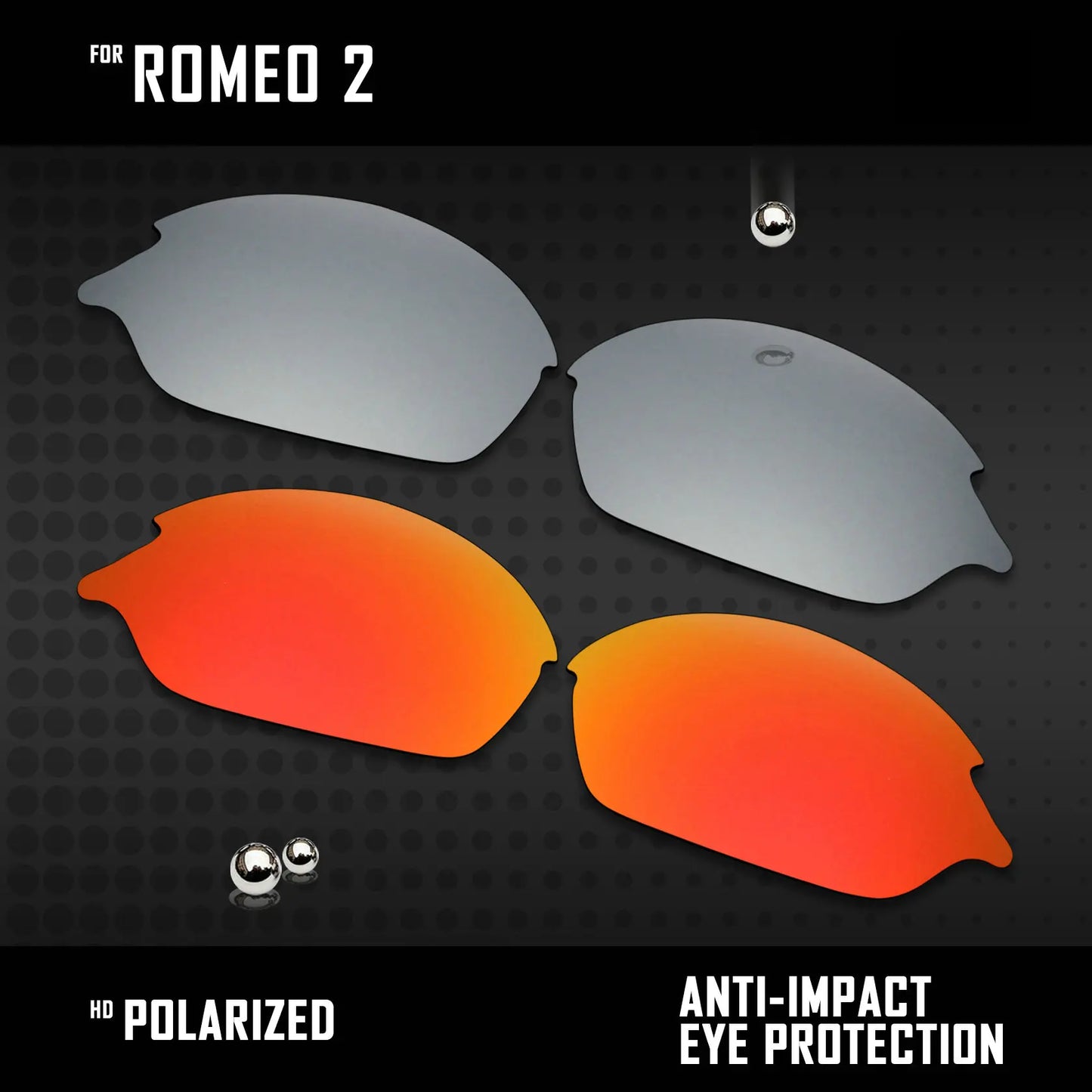 Lentes substituição replace Romeo 2